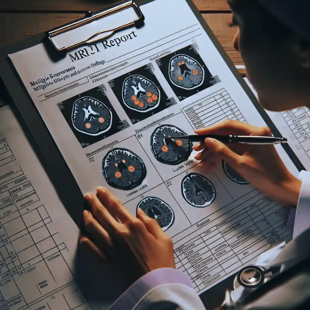 Как выглядит заключение МРТ при рассеянном склерозе